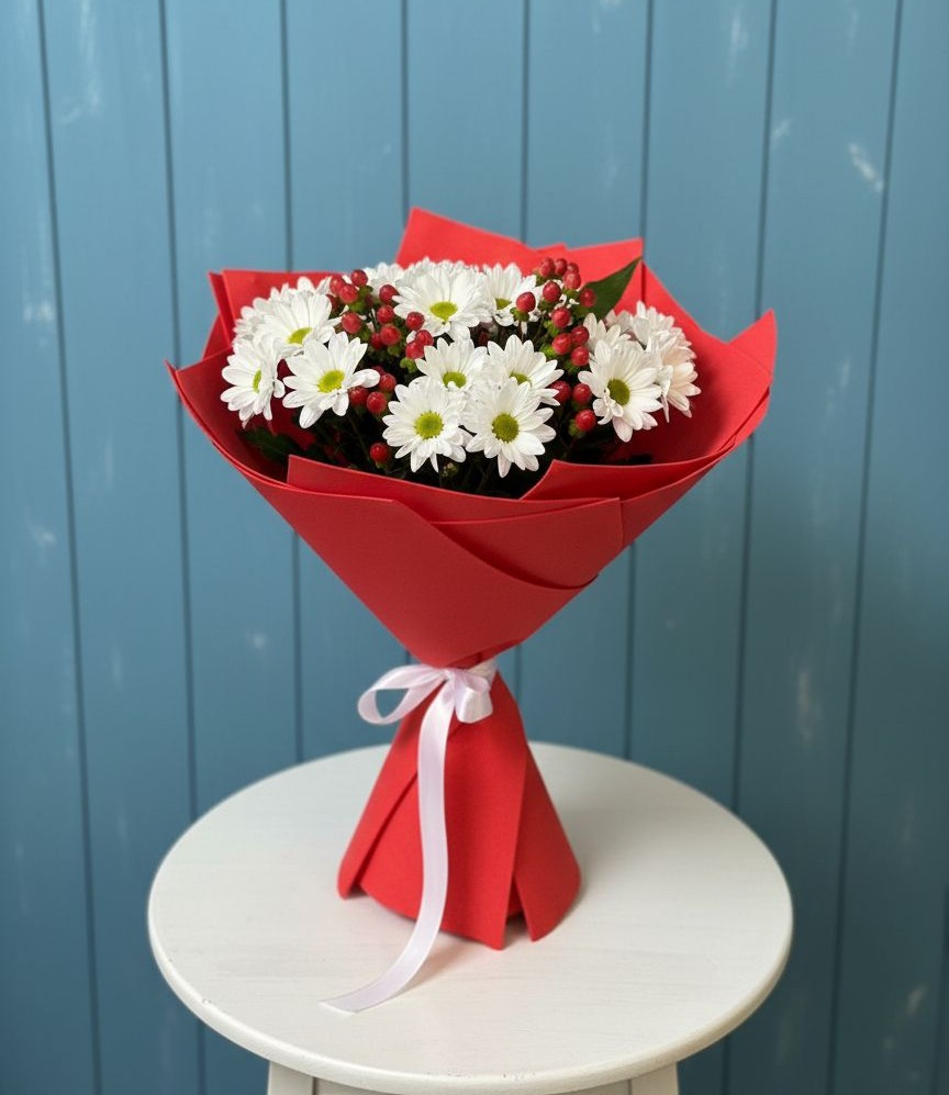 Букет цветов из: Хризантемы в Юрцово