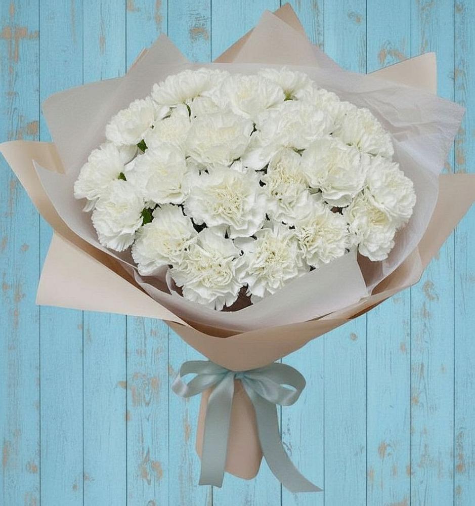 Букет цветов из: Гвоздики в Юрцово