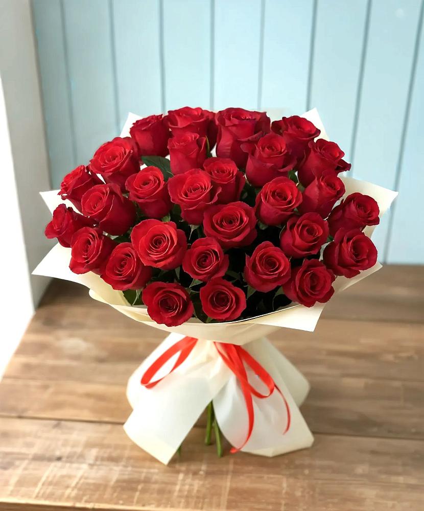 Букет 29 Красных роз в Юрцово