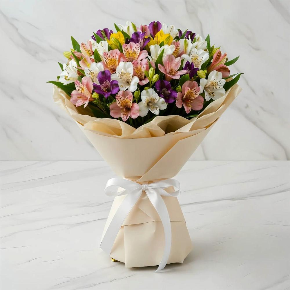 Букет цветов из: Альстромерии в Юрцово