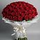 Букет 101 Красная роза Блэк Мэджик в Юрцово