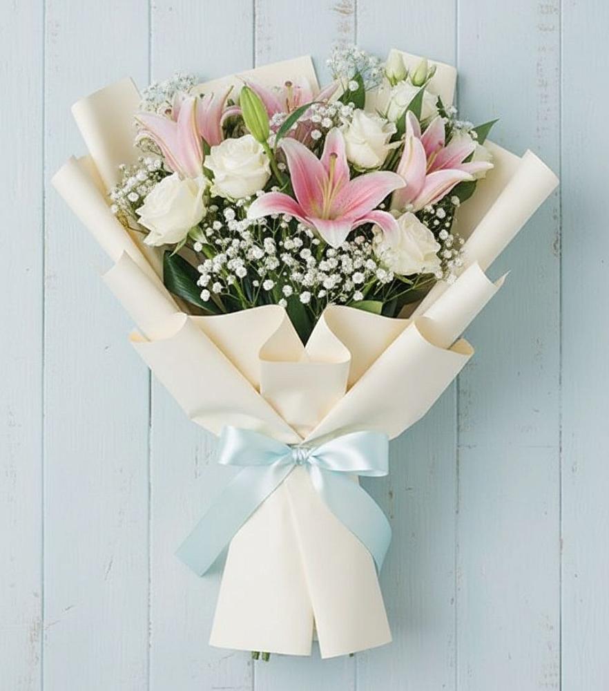 Букет цветов из: Лилии в Юрцово