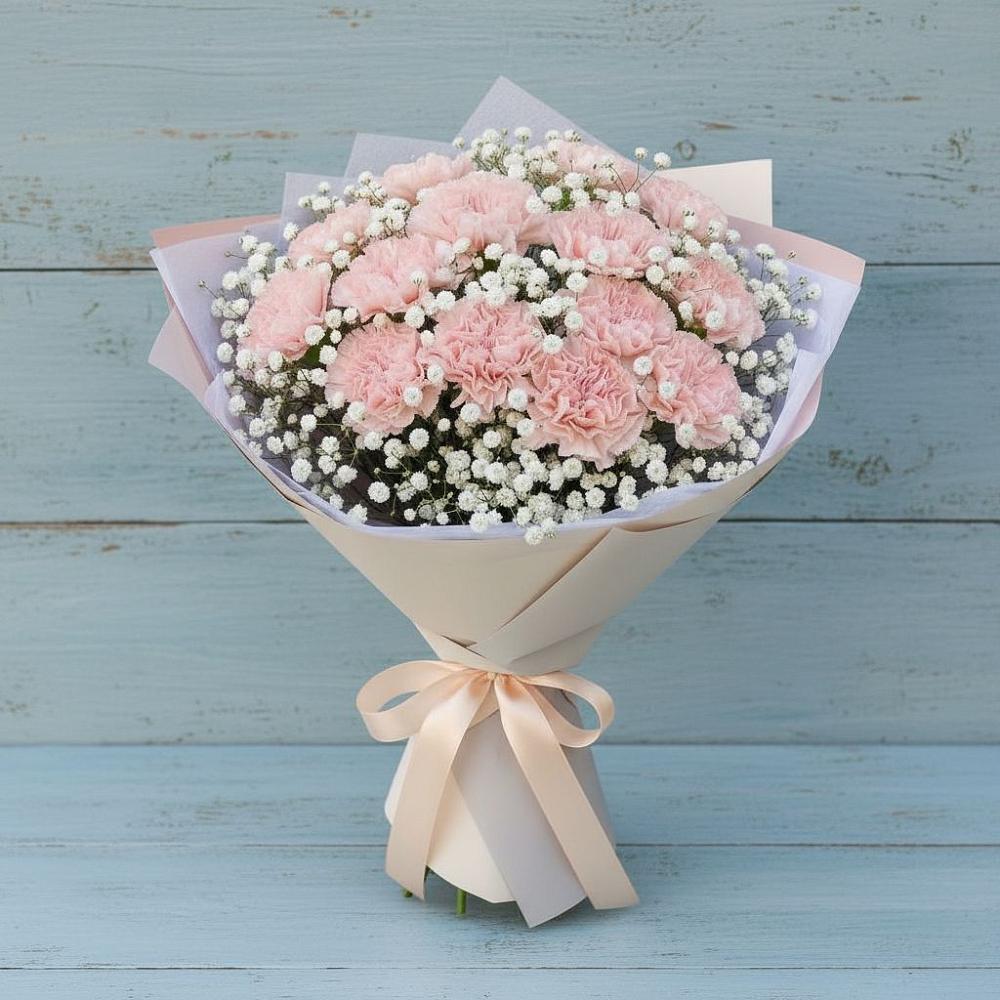 Букет цветов из: Гвоздики в Юрцово