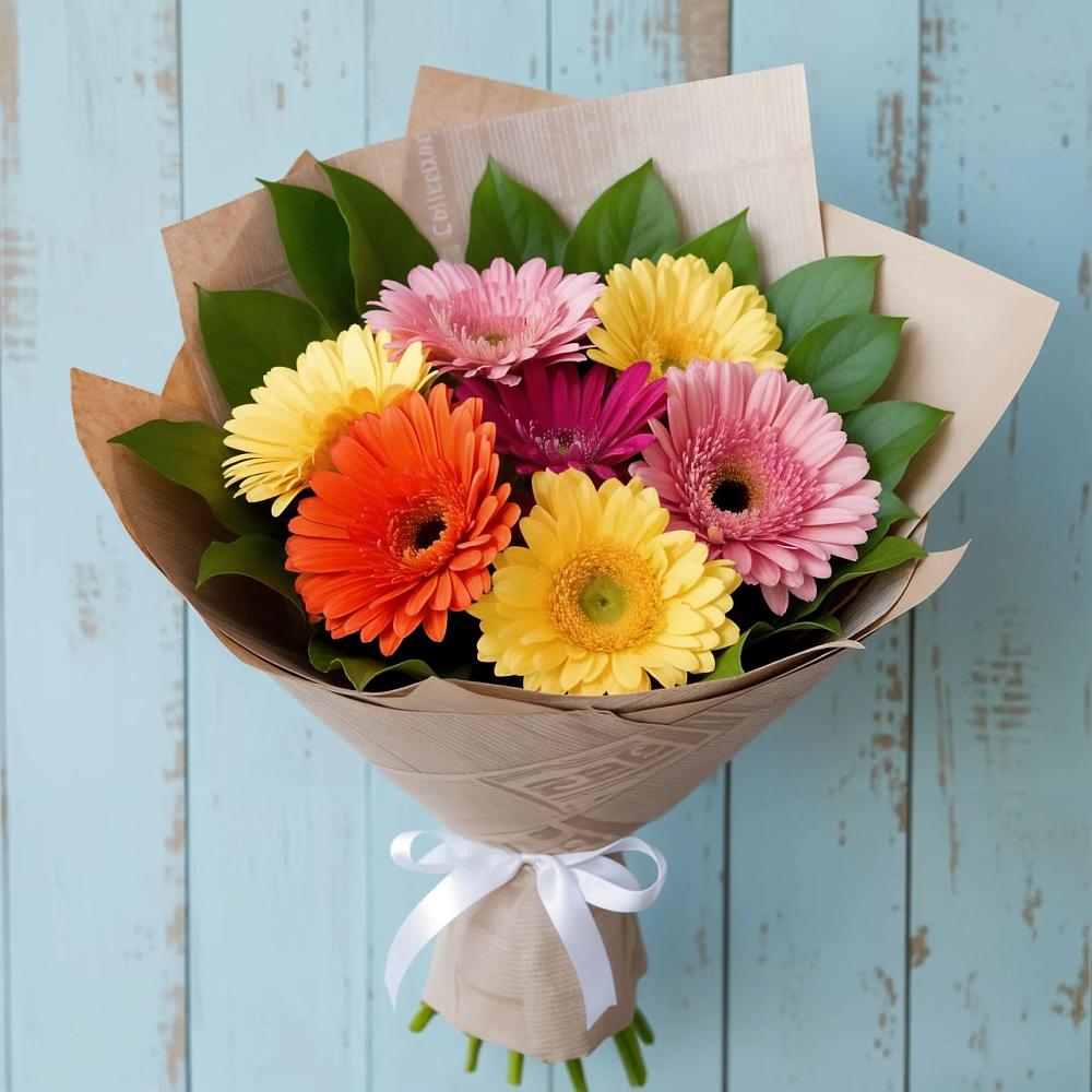 Букет цветов из: Герберы в Юрцово