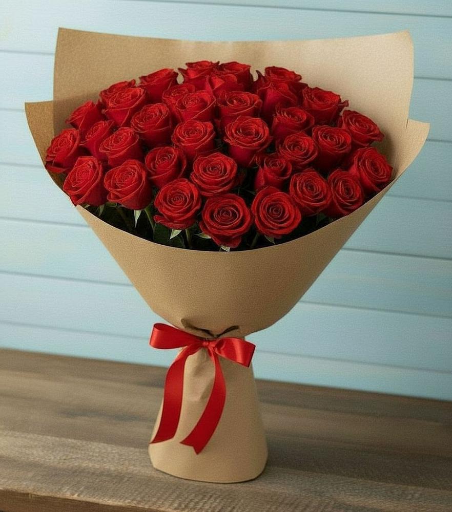 Букет Красные розы Милано в Юрцово