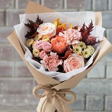 Букет цветов из:  Гвоздики, Хризантемы и Розы в Юрцово