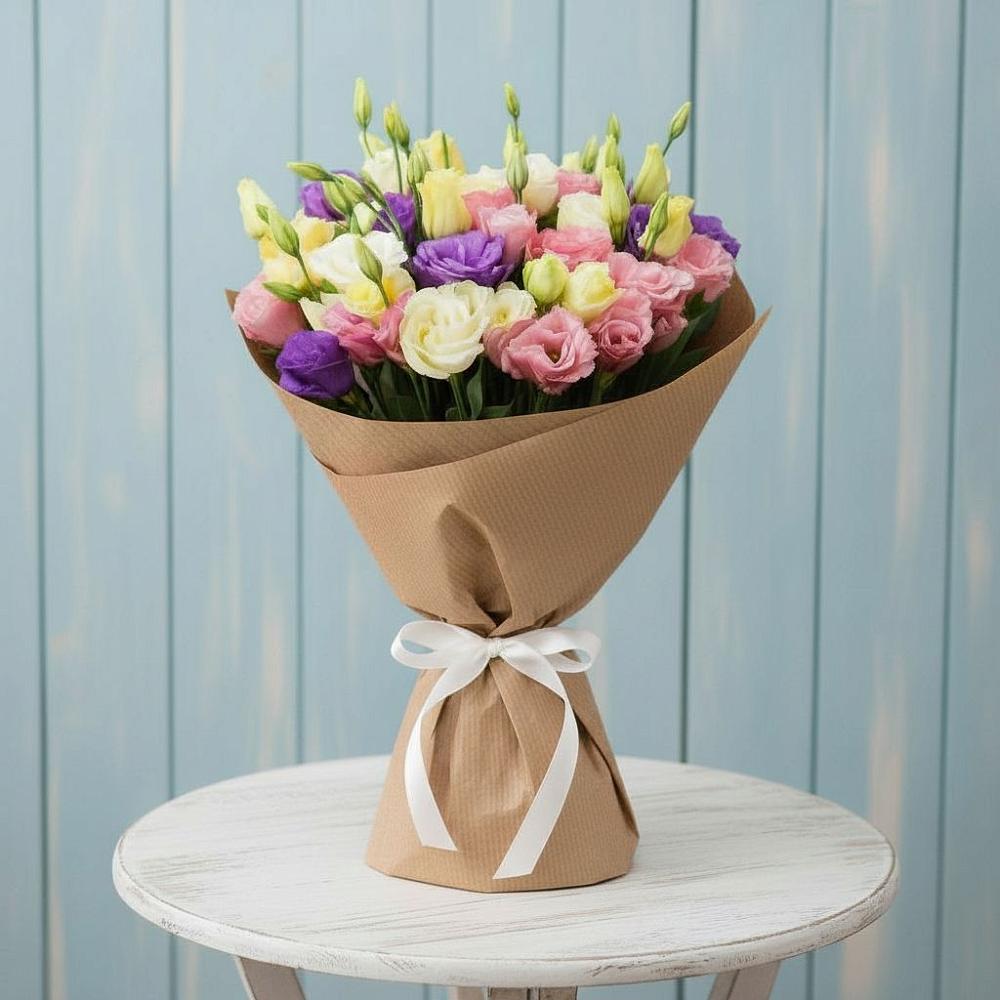 Букет цветов из: Лизиантусы в Юрцово