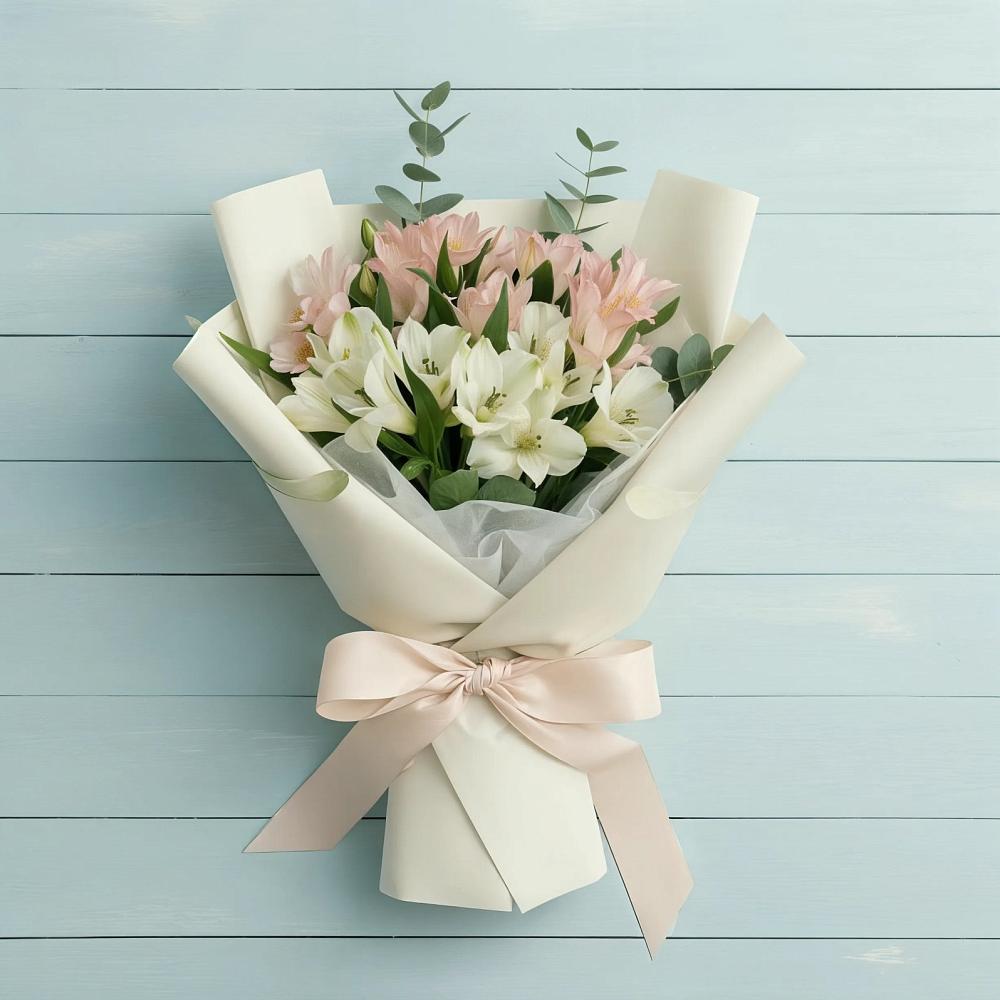 Букет цветов из: Альстромерии в Юрцово