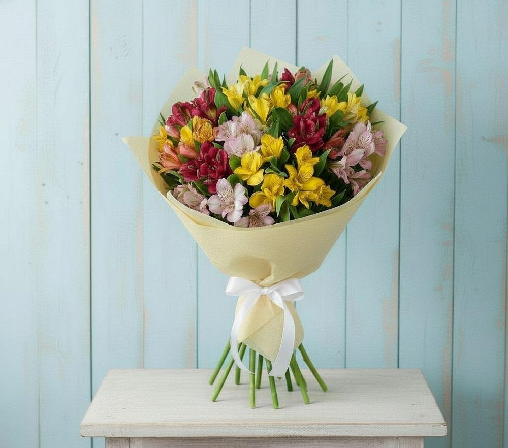 Букет цветов из: Альстромерии в Юрцово