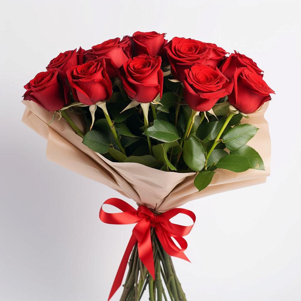 Букет 11 Красных роз Эдлесс Лав в Юрцово