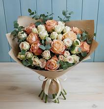 Букет цветов из:  Альстромерии и Розы в Юрцово