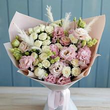 Букет цветов из:  Альстромерии и Розы #REPLACE_PRED# Юрцово